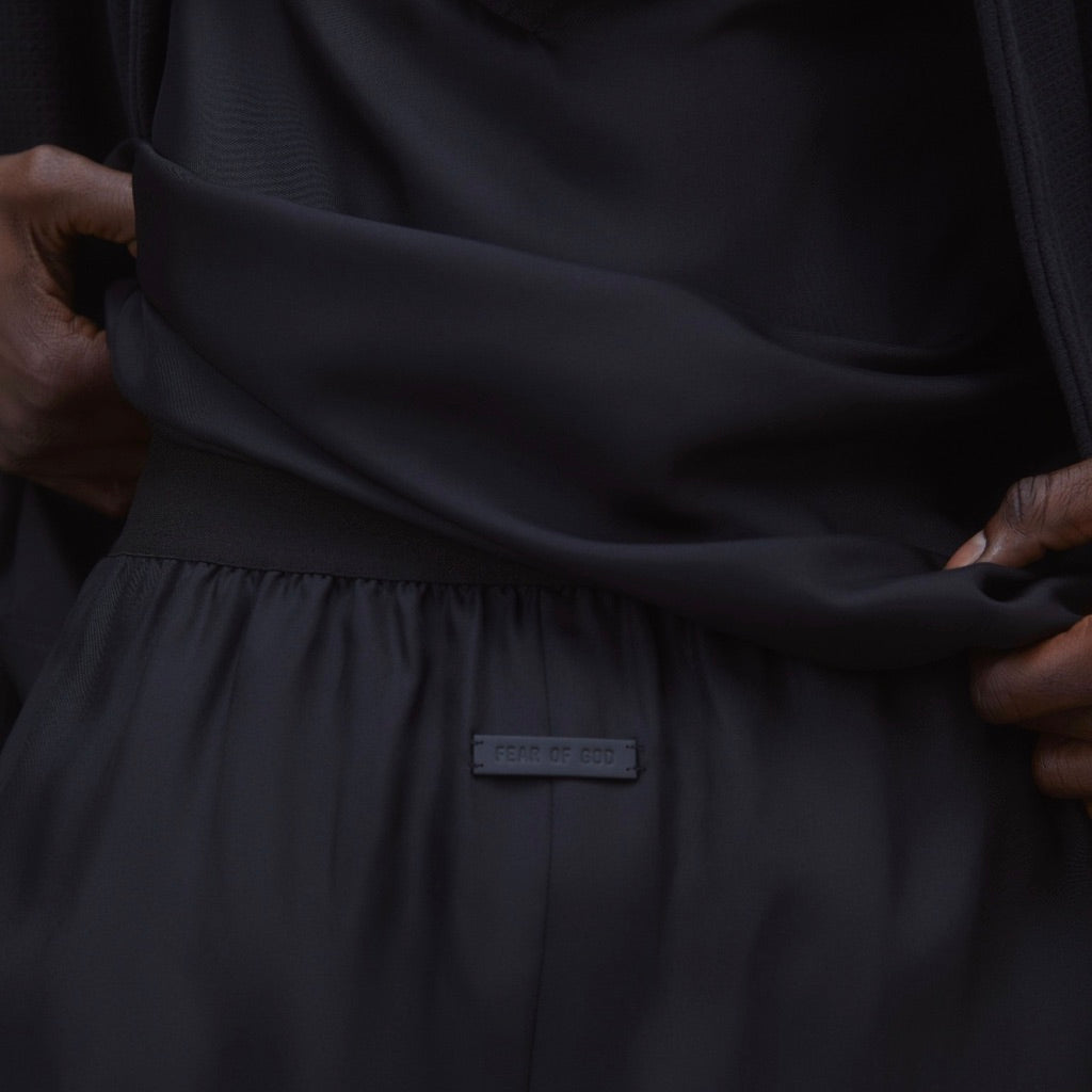 Fear of God Black Silk Lounge Pant