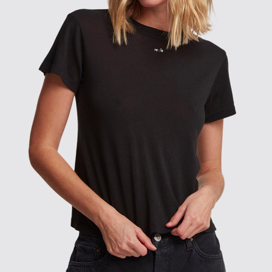 RE:LA Boyfriend T-Shirt in Black