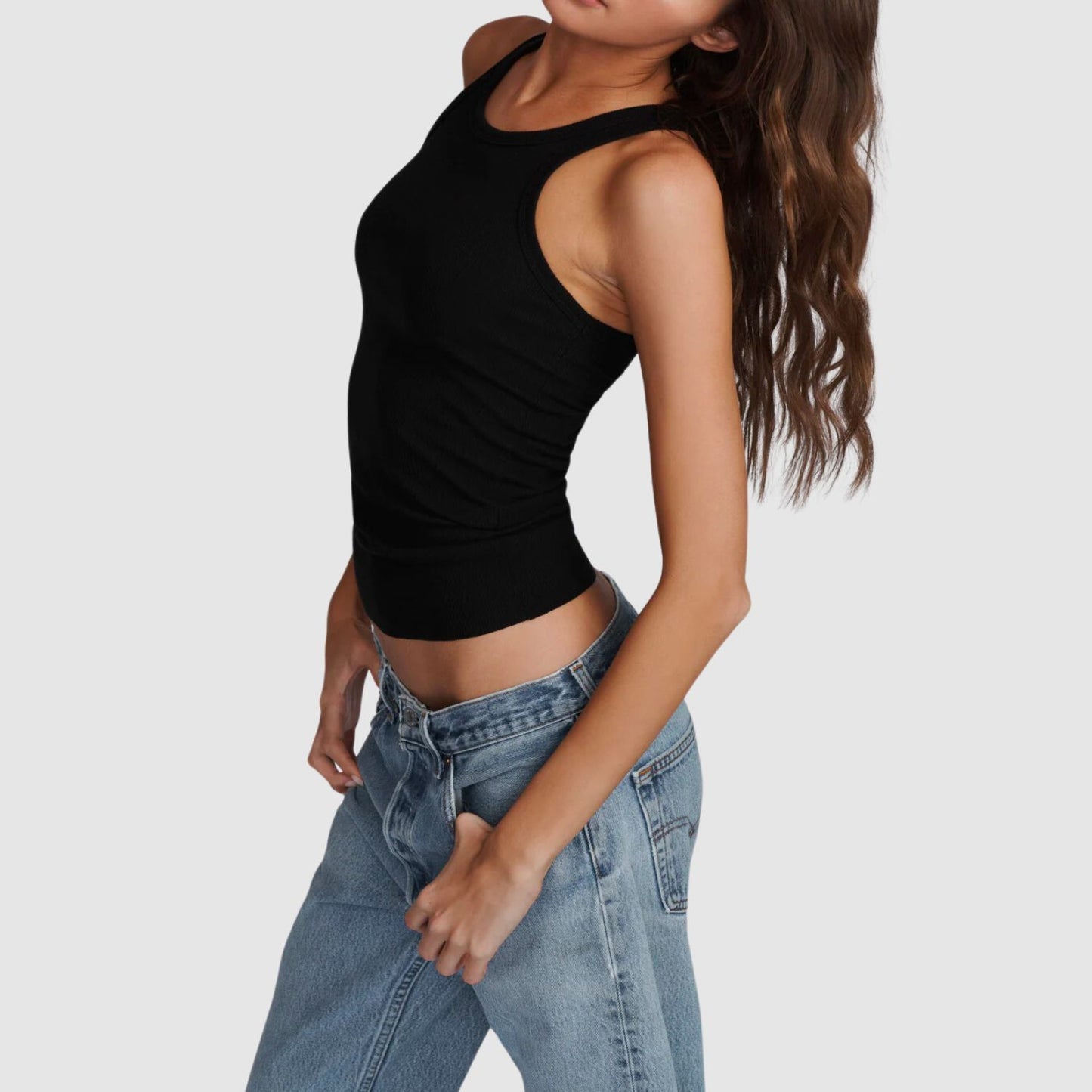 Eterne High Neck Fitted Tank