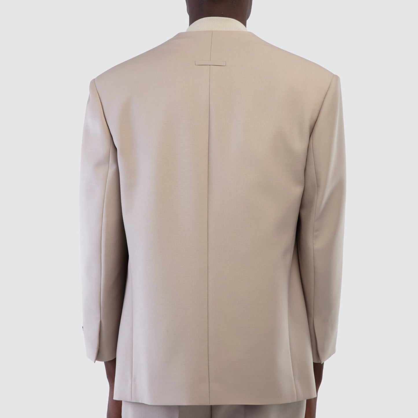 Fear of God Eternal Wool Mohair Lapelless Jacket Back View