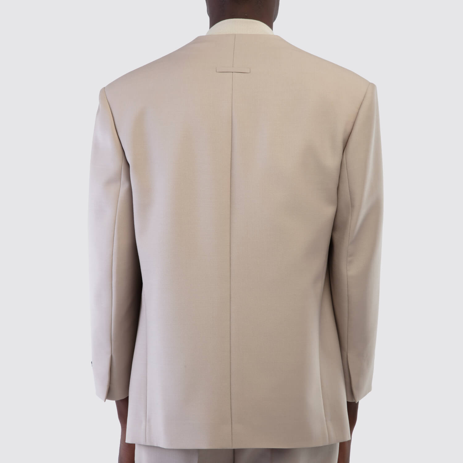 Fear of God Eternal Wool Mohair Lapelless Jacket Back View