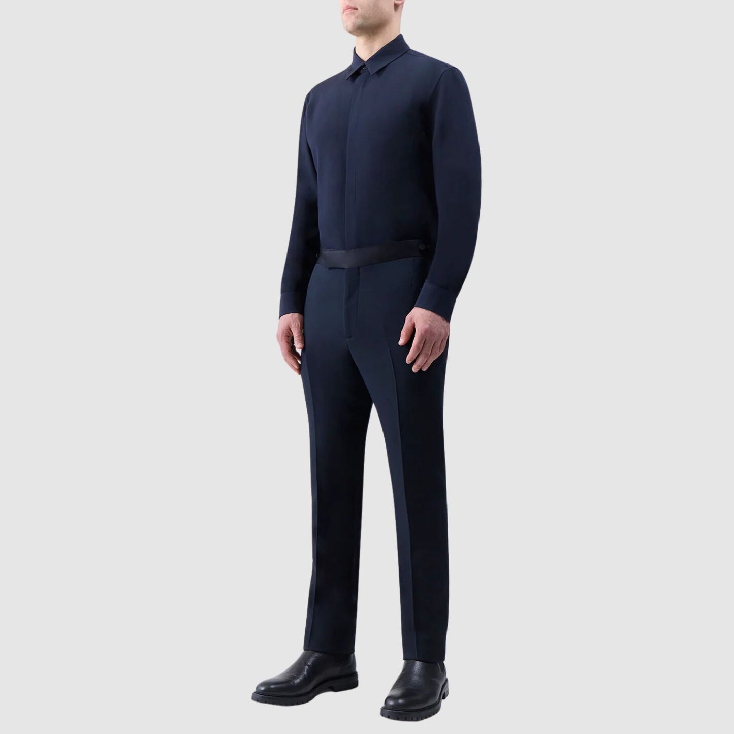 Gabriela Hearst Simons Pant in Black Silk Wool Cady
