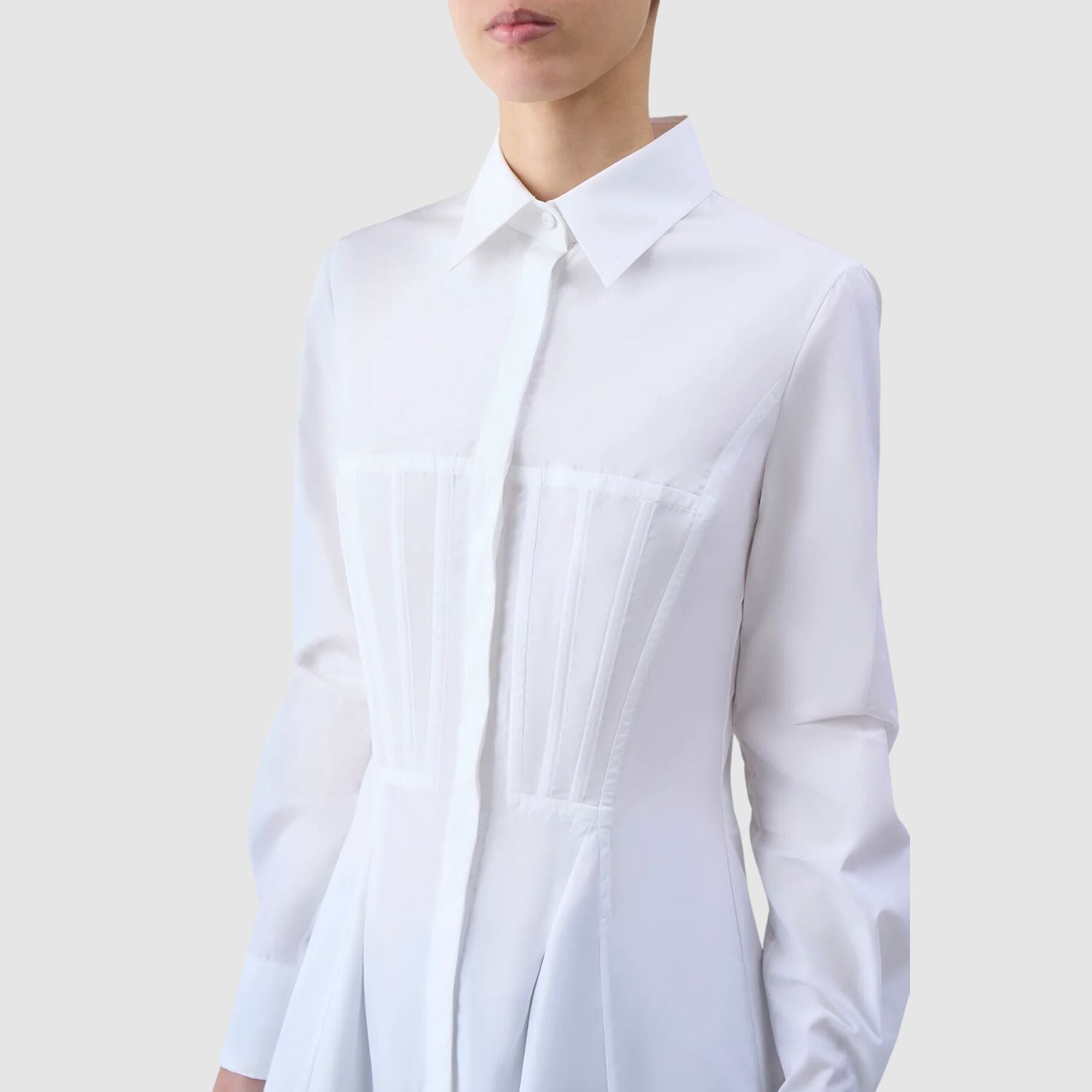 Gabriela Hearts Garcia Top in White Sea Island Cotton Poplin