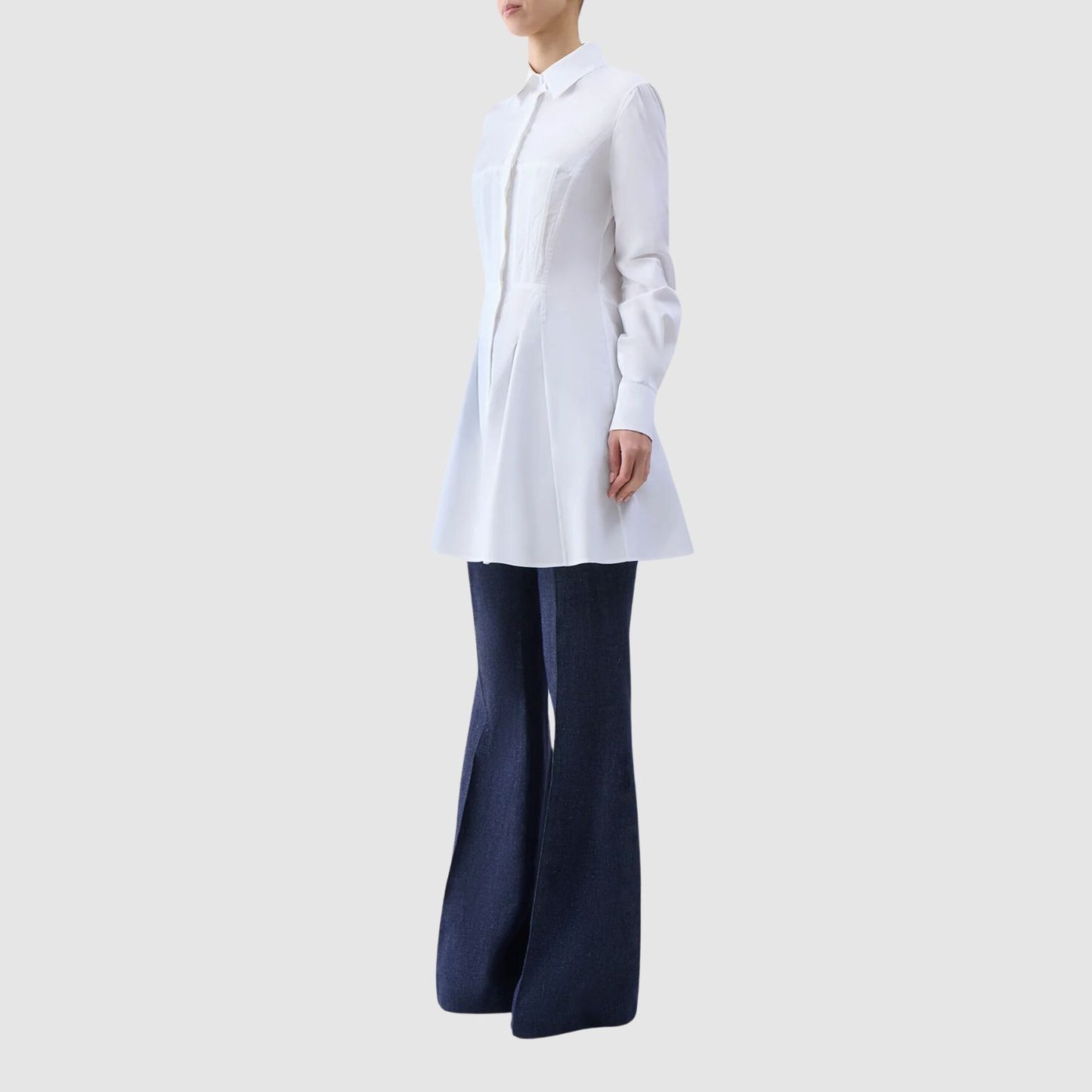 Gabriela Hearts Garcia Top in White Sea Island Cotton Poplin