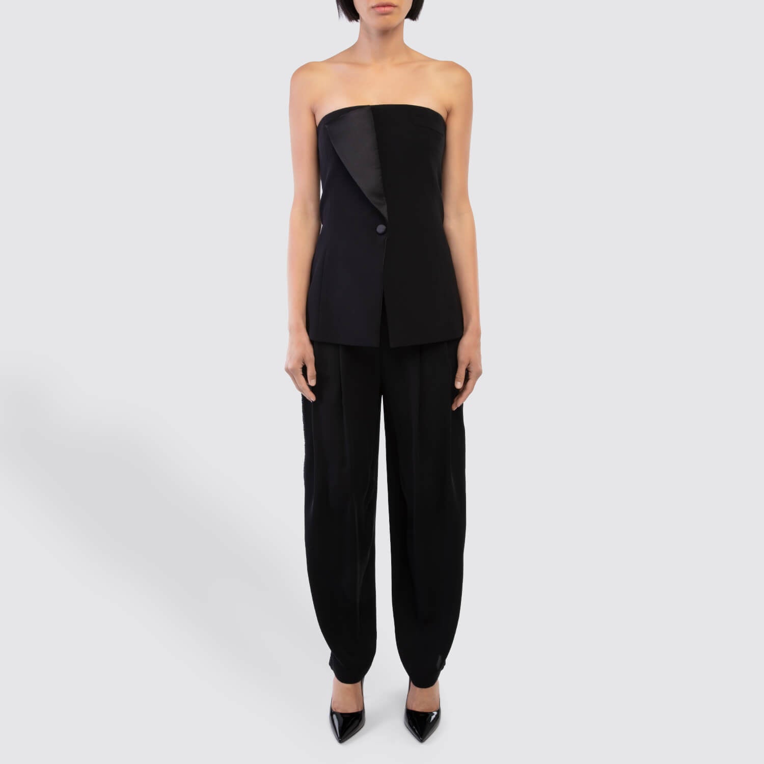 Giorgio Armani Georgette Trousers with Crystals View 4