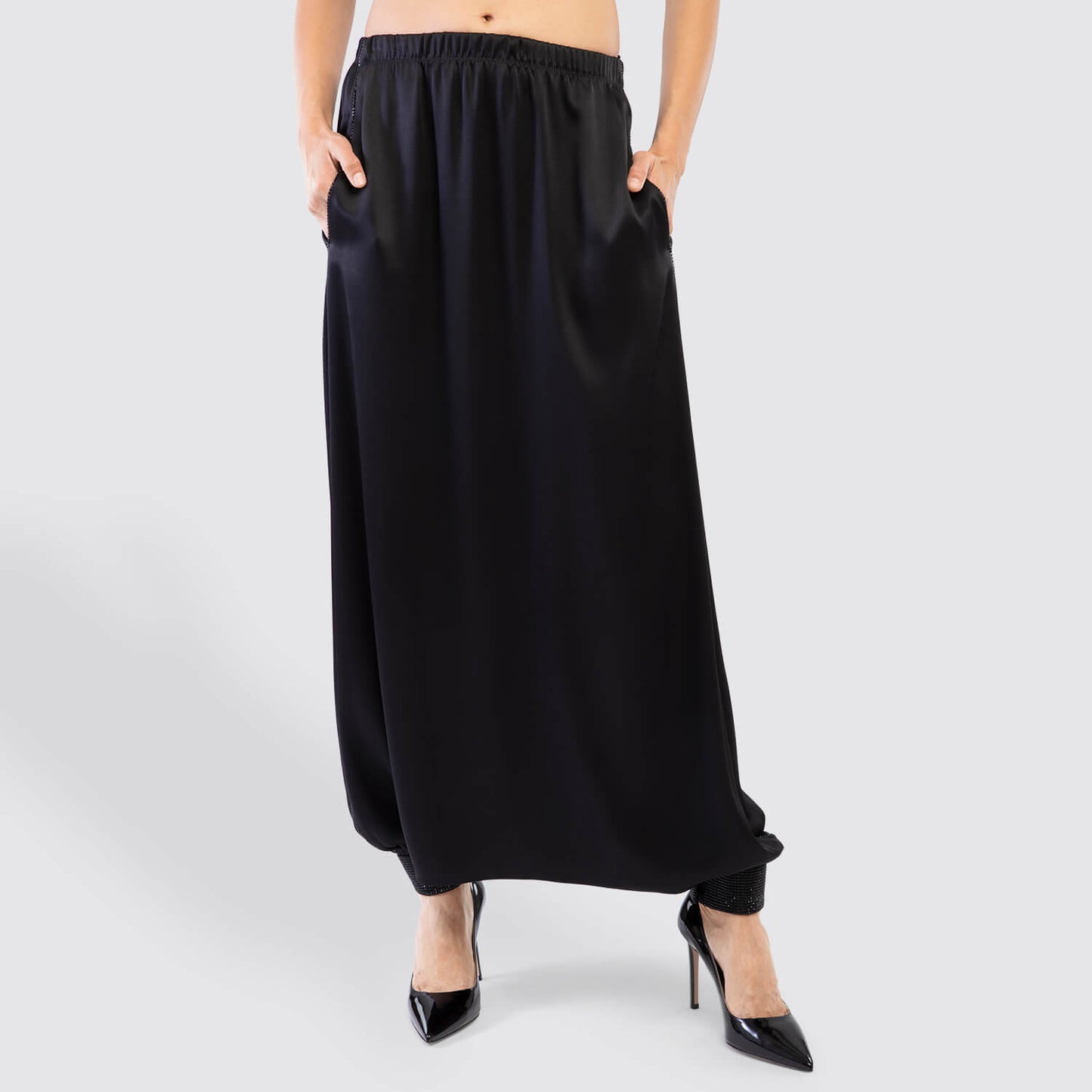 Giorgio Armani Silk and Rhinestone Skirt Trouser View 1