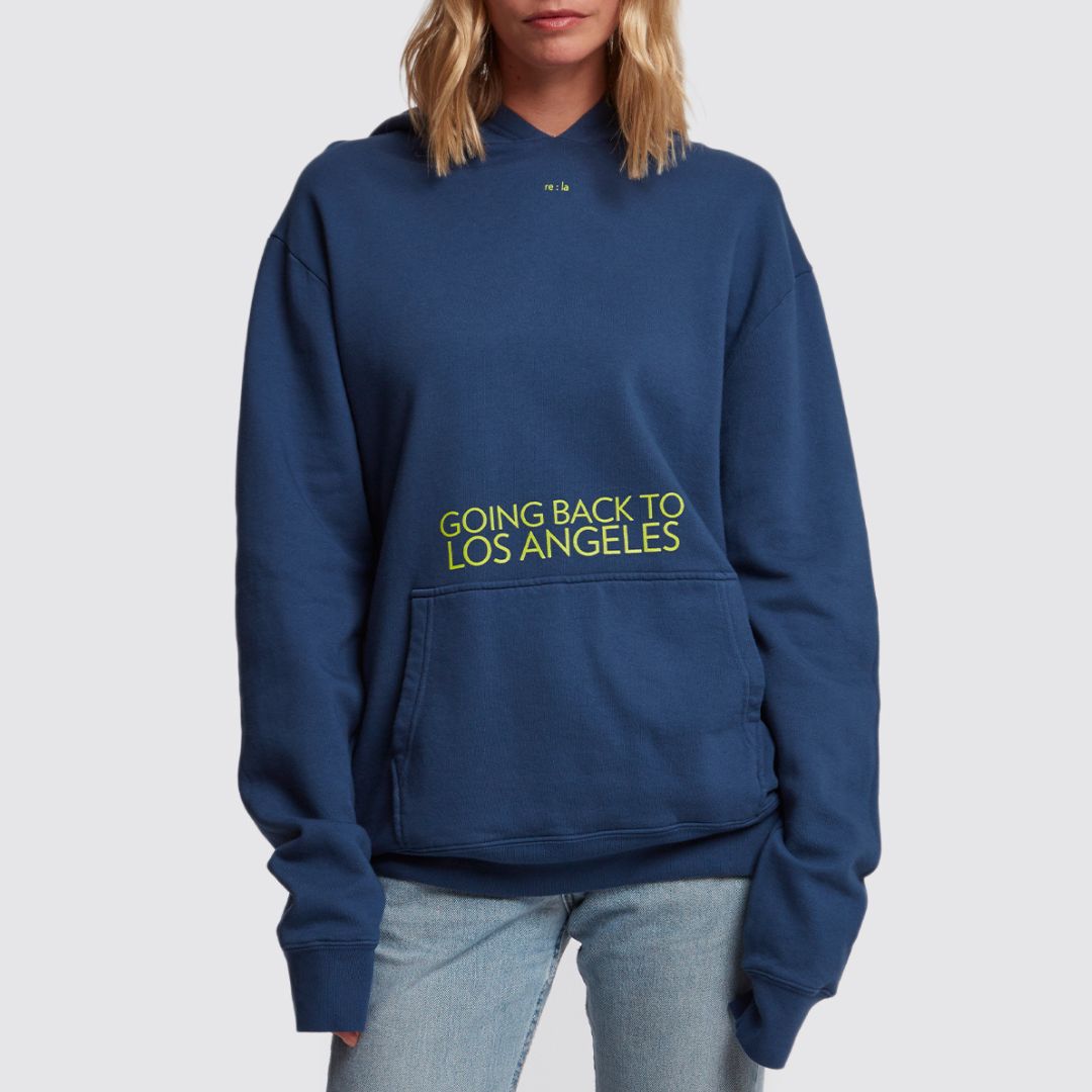 Going Back to LA Hoodie in Blue Opal VIEW 1