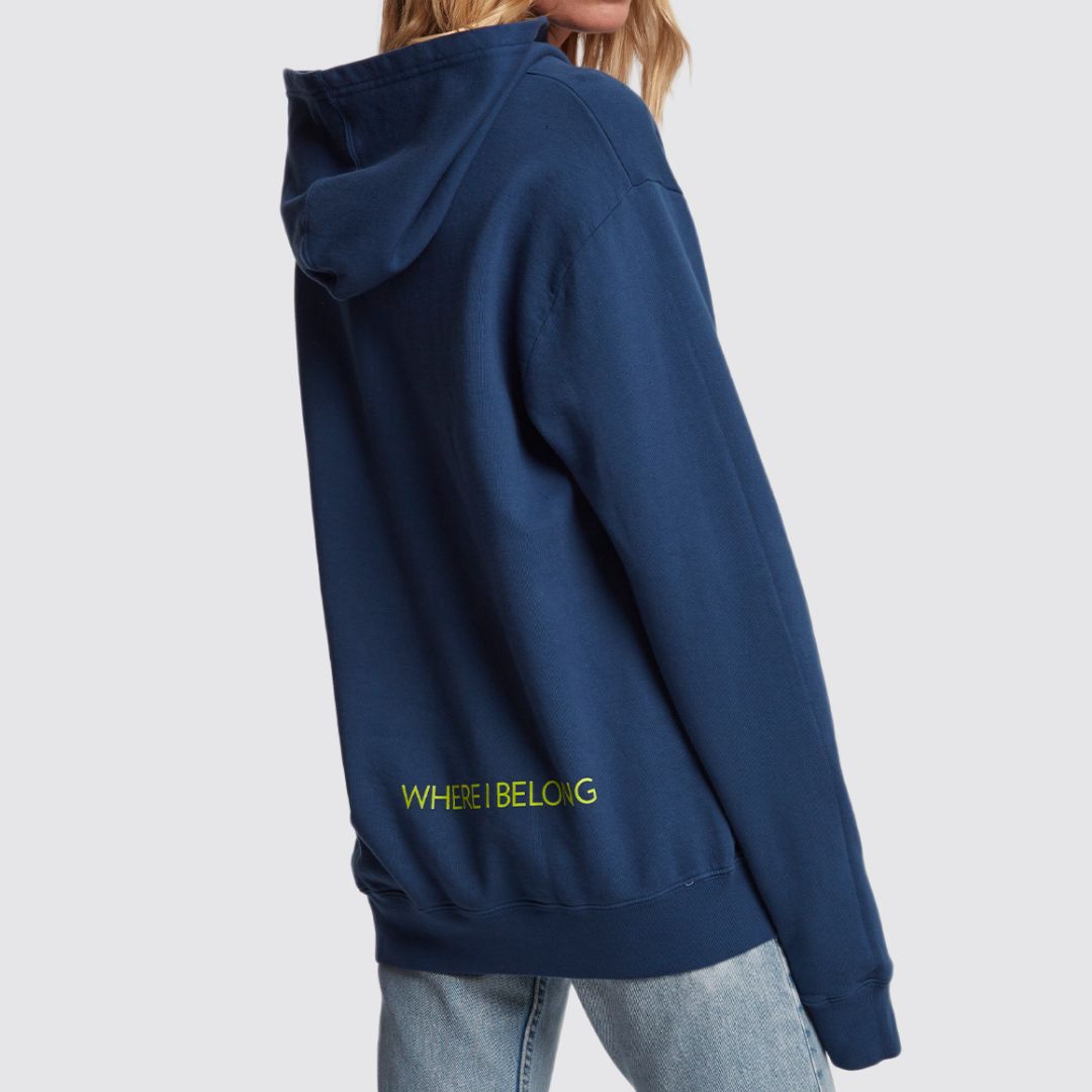 Going Back to LA Hoodie in Blue Opal VIEW 2