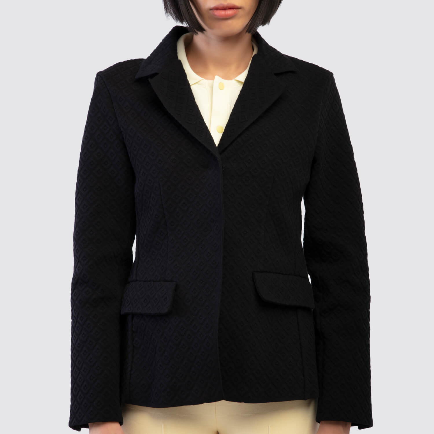 High Sport Black Knit Blazer View 1