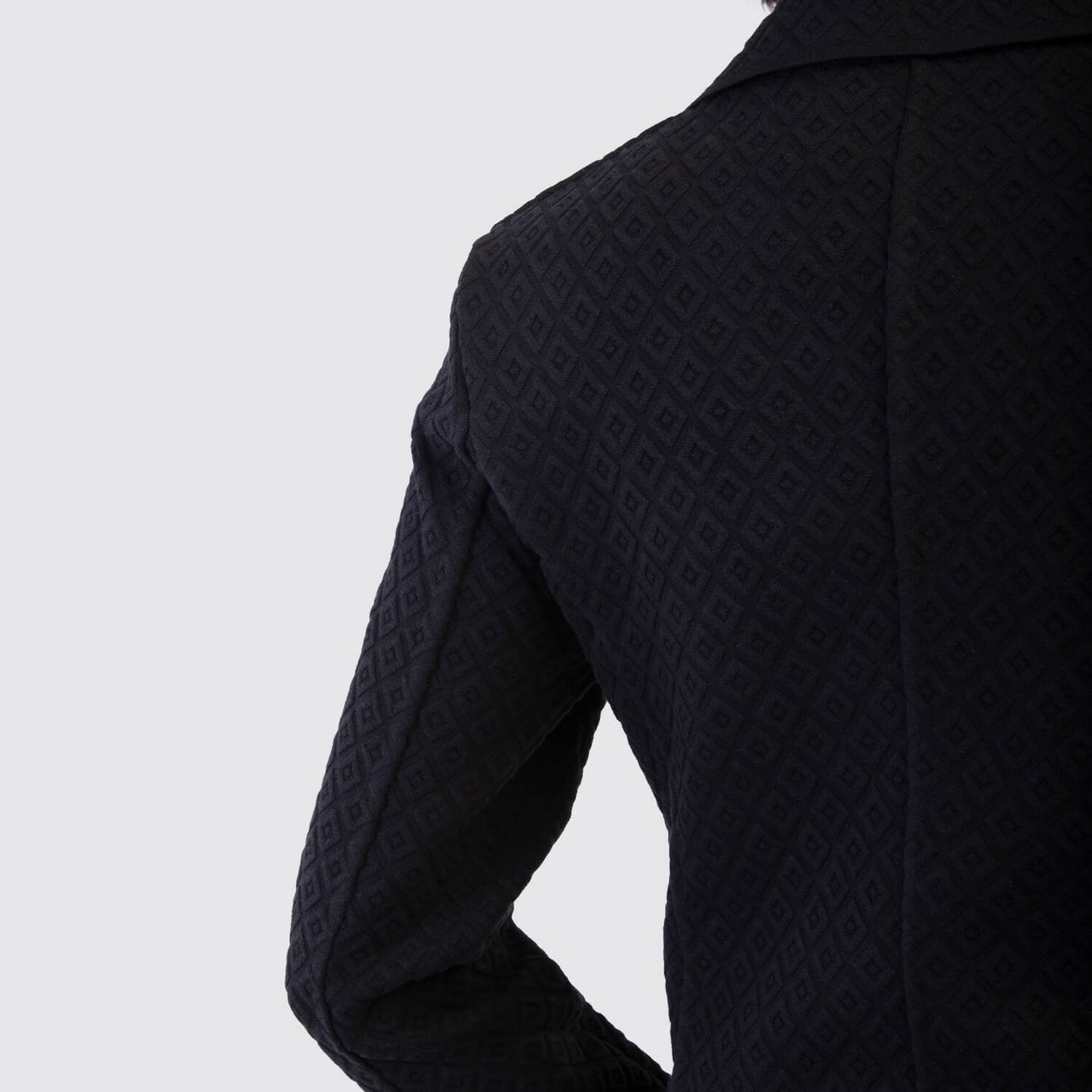 High Sport Black Knit Blazer View 4
