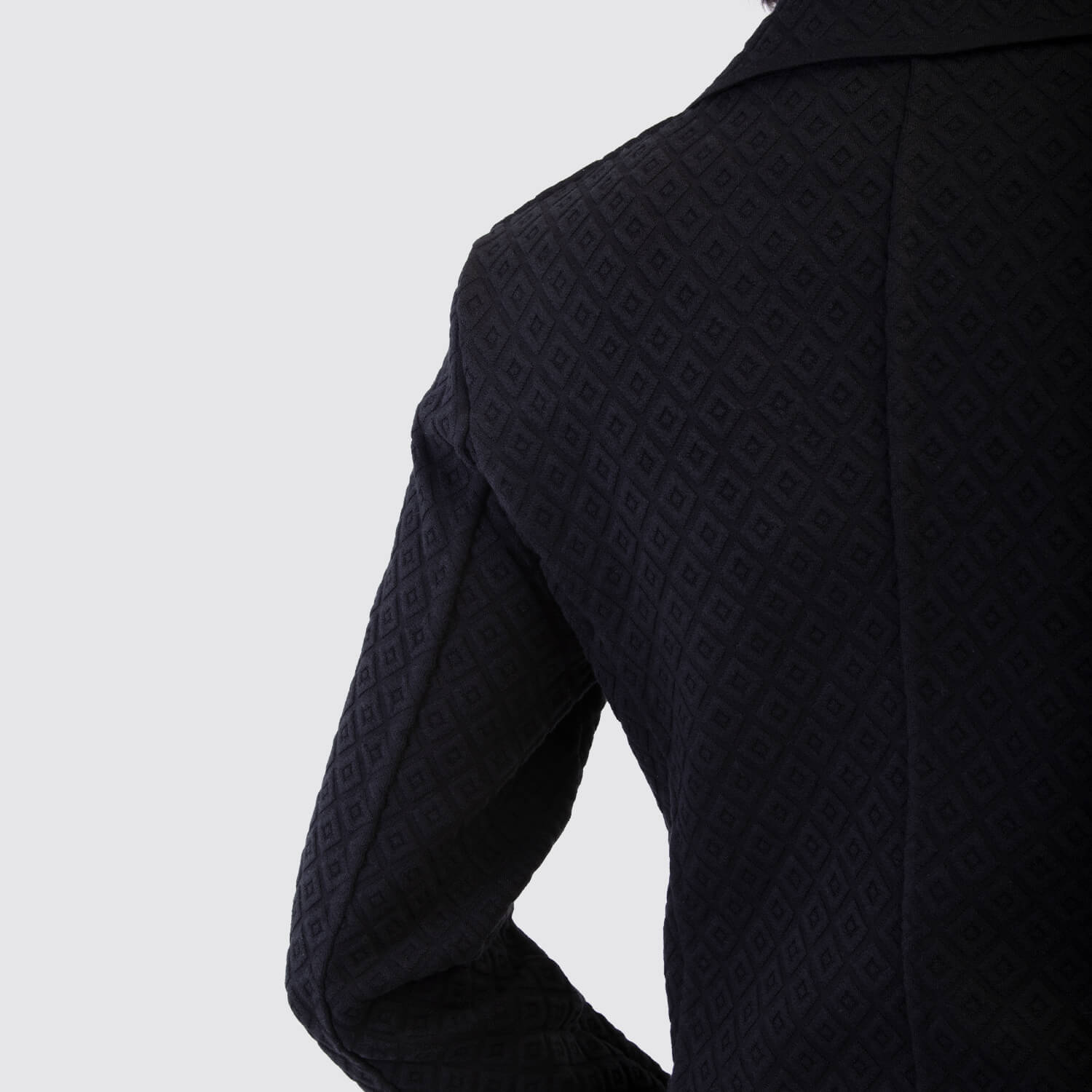 High Sport Black Knit Blazer View 4