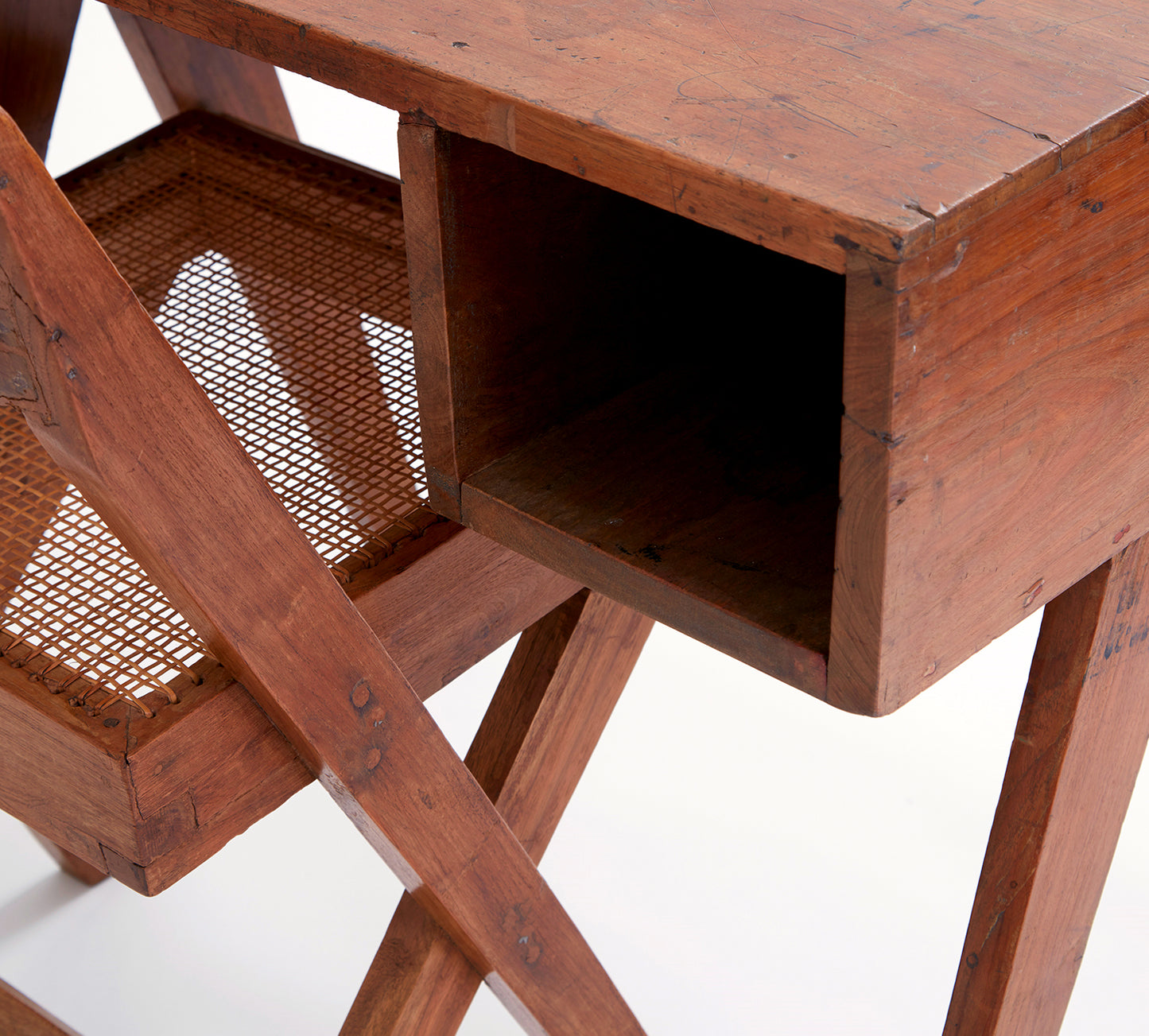 Pierre Jeanneret Library Writing Desk and Chair