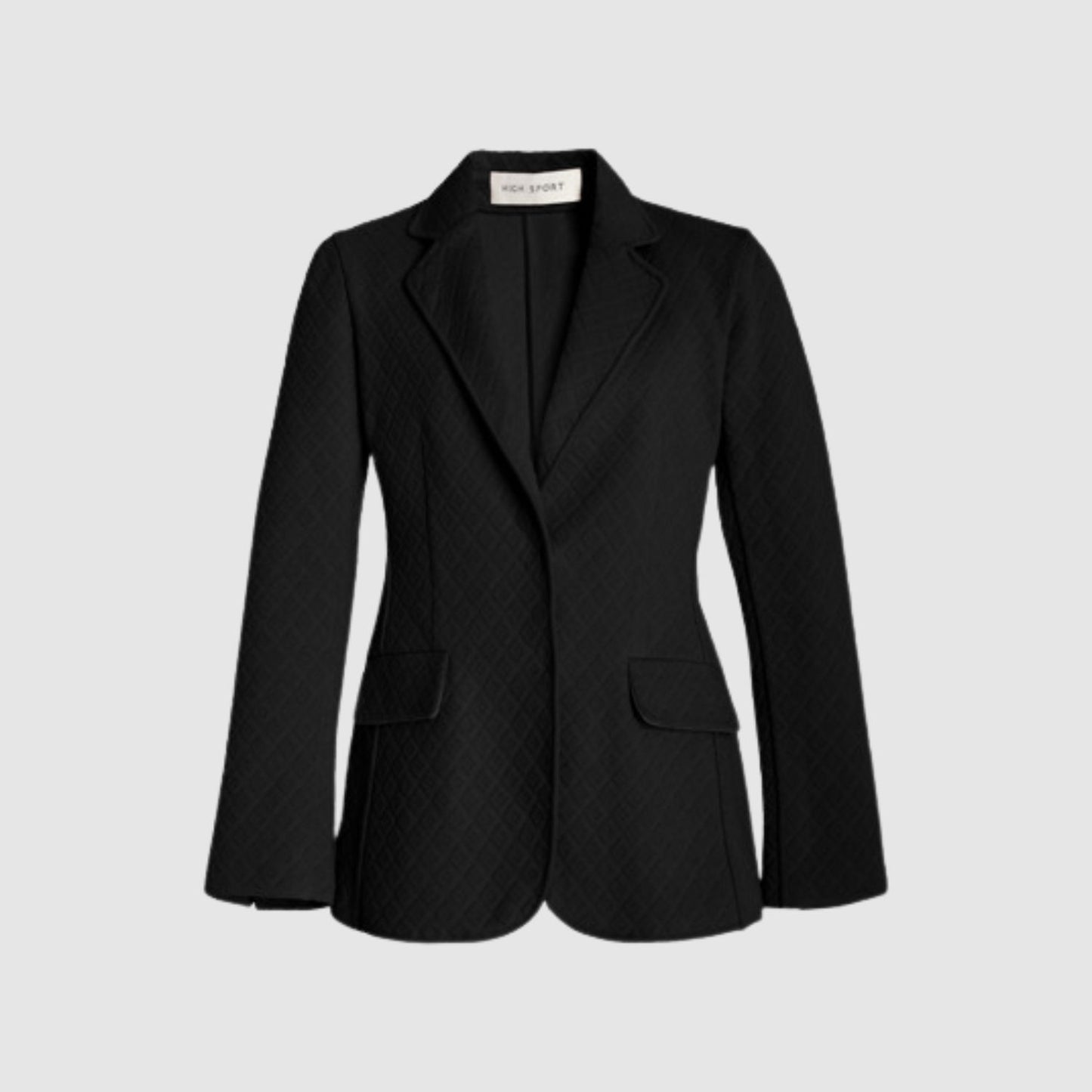 High Sport Black Knit Blazer View 1