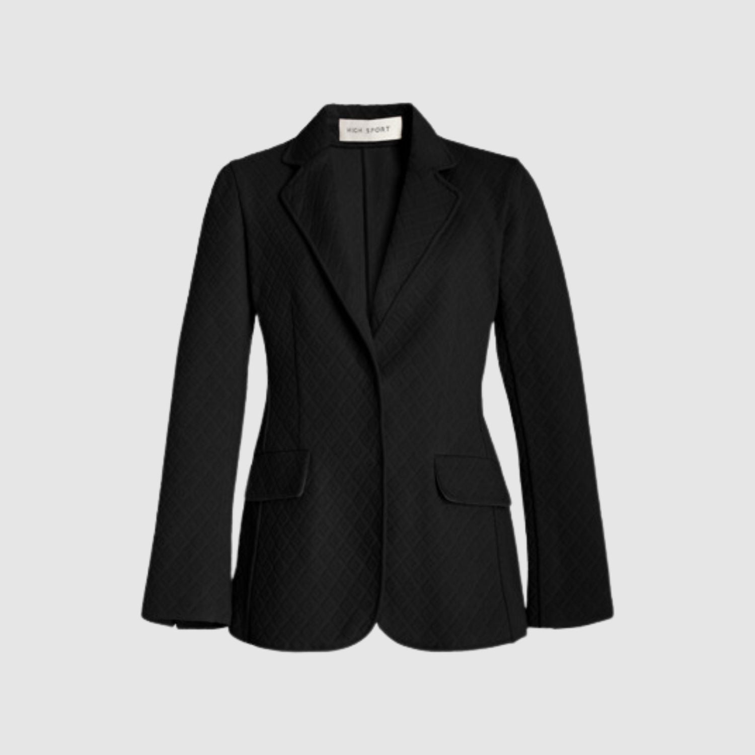 High Sport Black Knit Blazer View 1