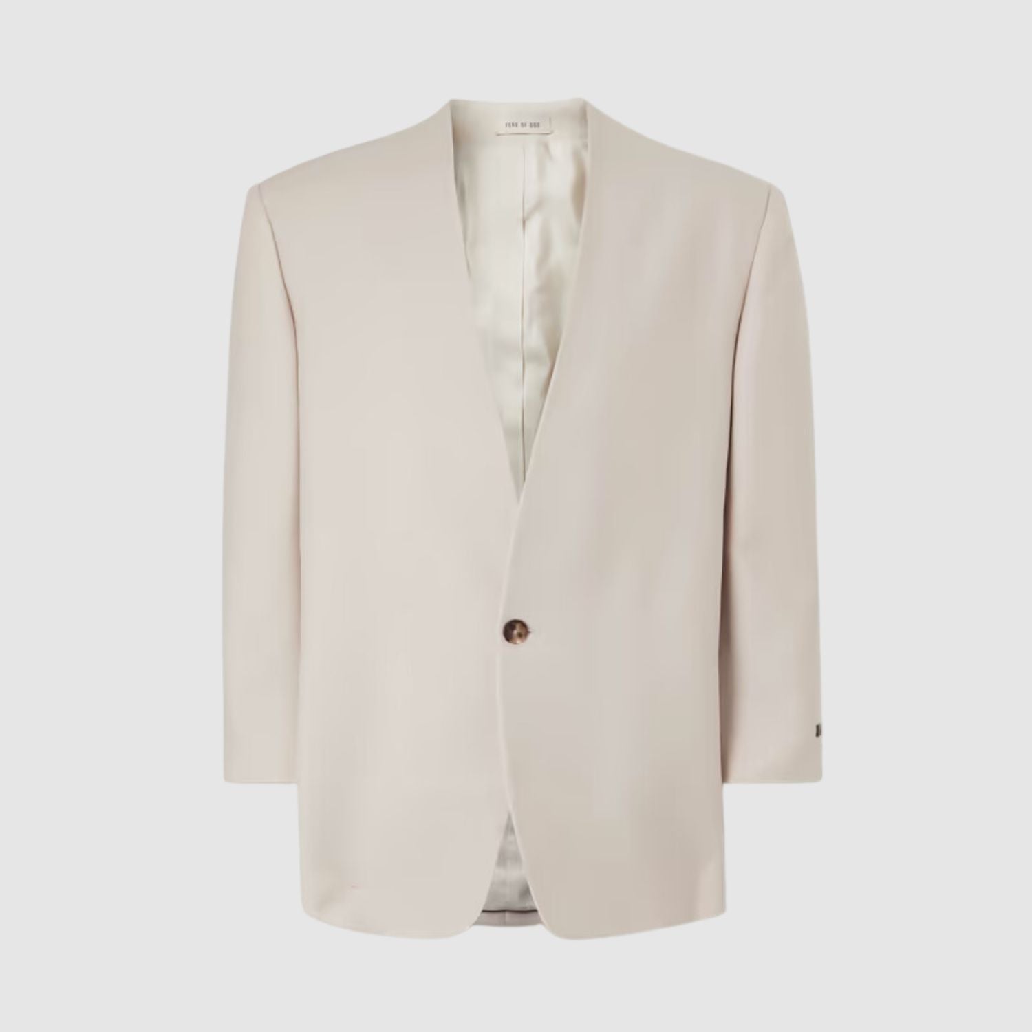 Fear of God Eternal Wool Mohair Lapelless Jacket Front View