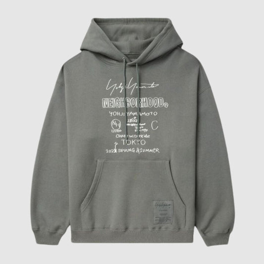 Yohji Yamamoto Gray Neighborhood Edition Hoodie