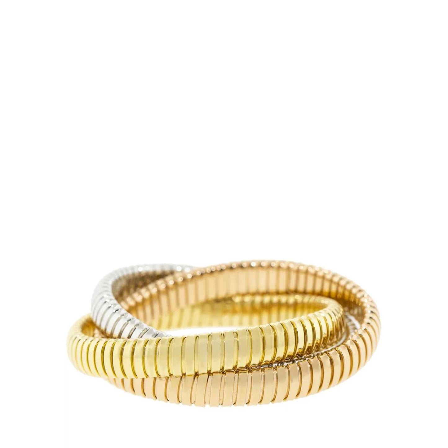 Sidney Garber Tri-Color Rolling Band Bracelet