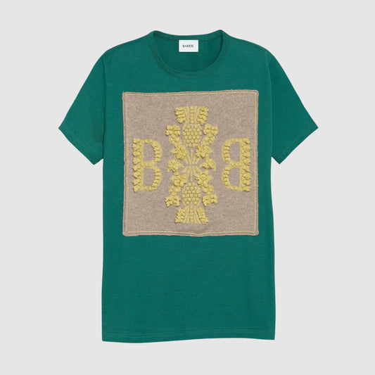 Barrie Cotton t-shirt with logo cashmere patch View 1