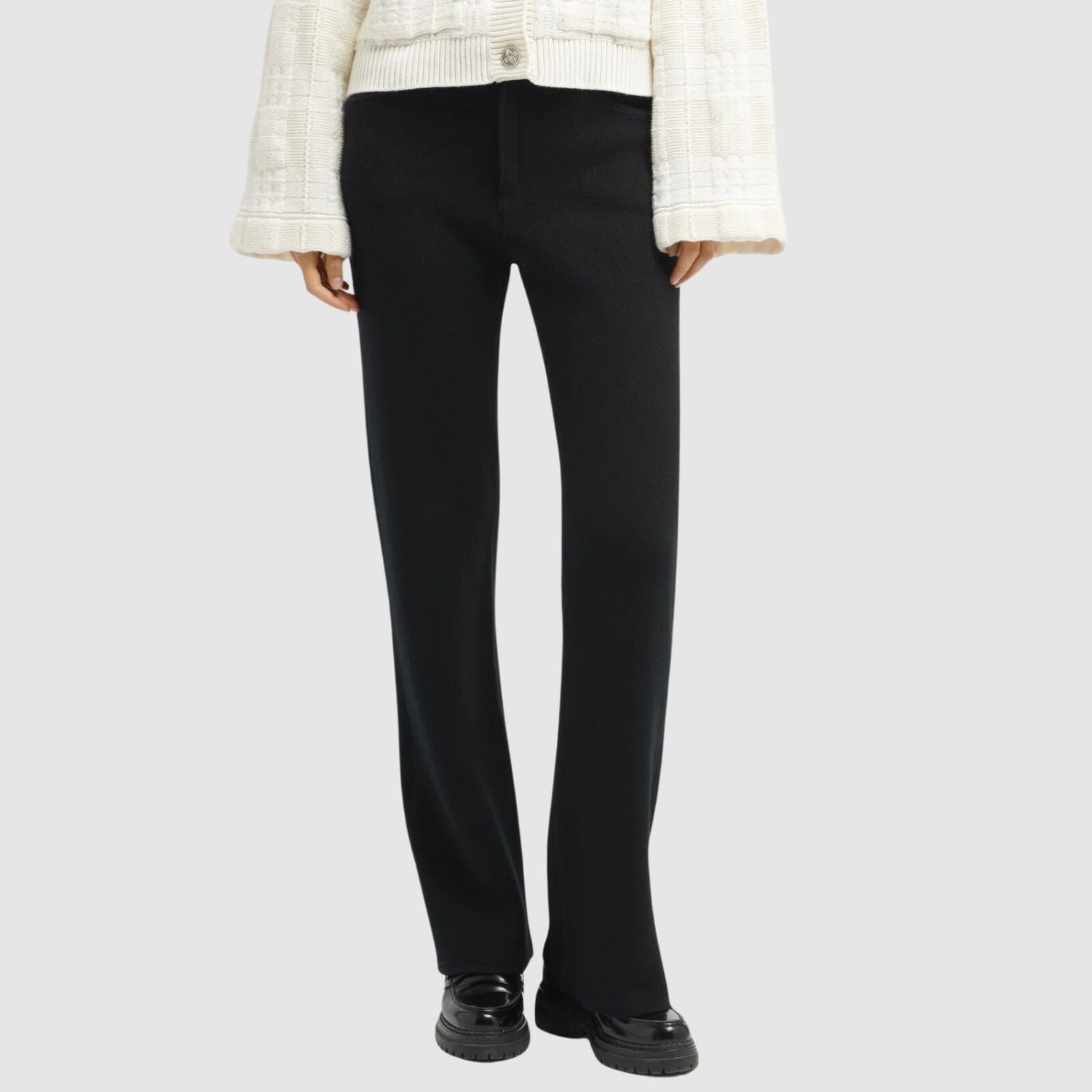 Barrie Denim Cashmere Trousers