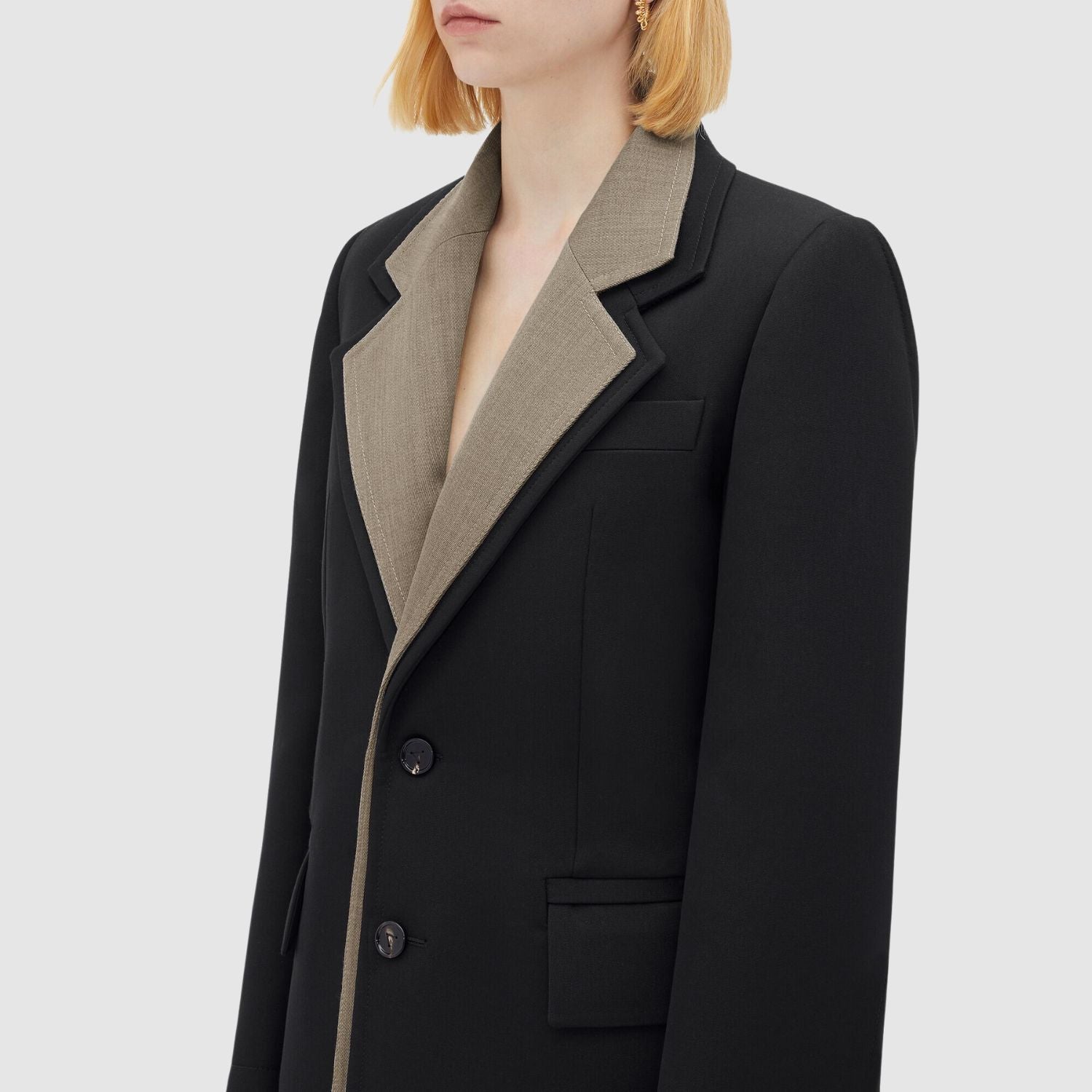 Bottega Veneta Layered Wool Blazer