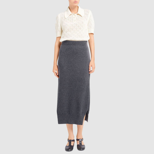 Iconic Cashmere Skirt front view