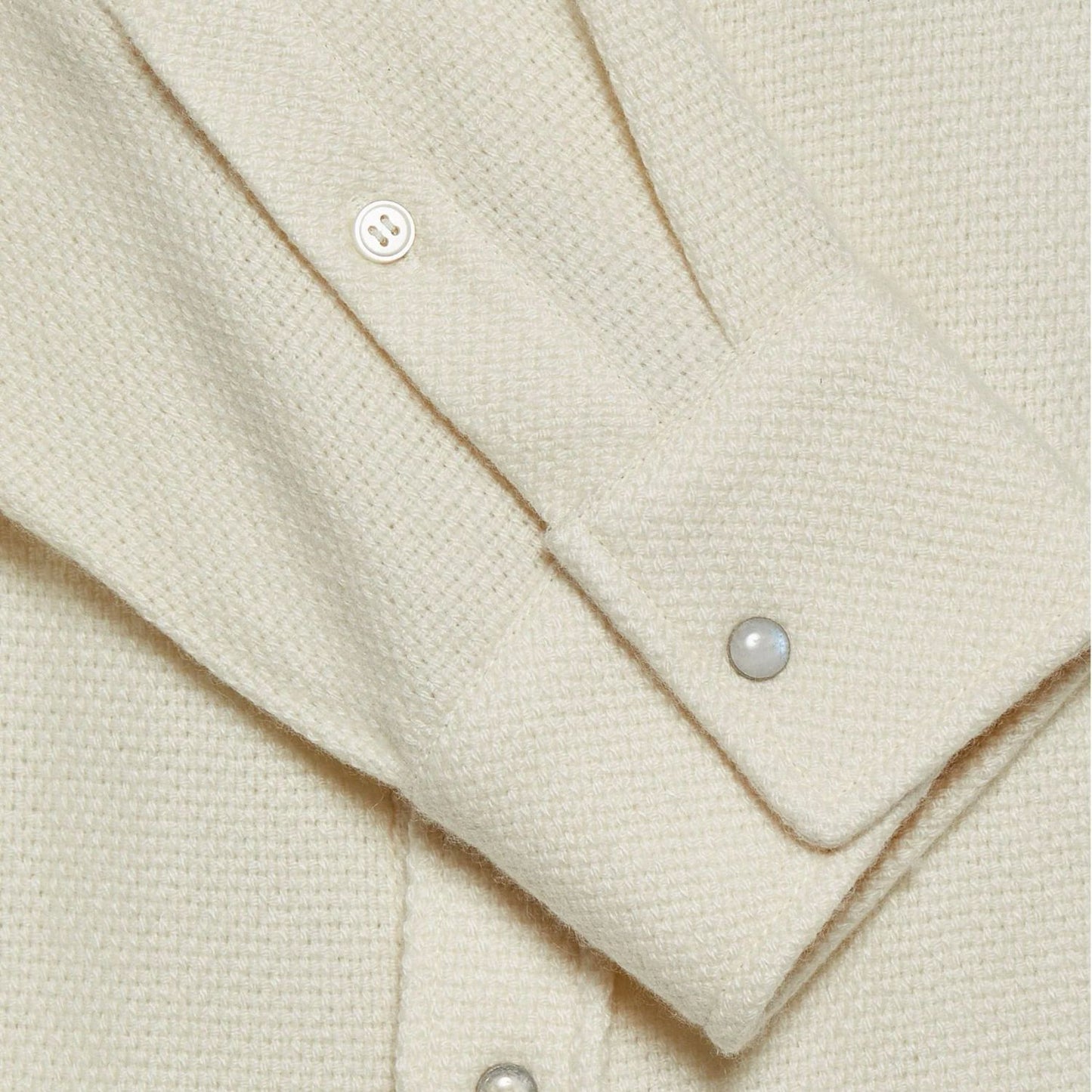 GOD'S TRUE CASHMERE Ivory Cashmere Shirt
