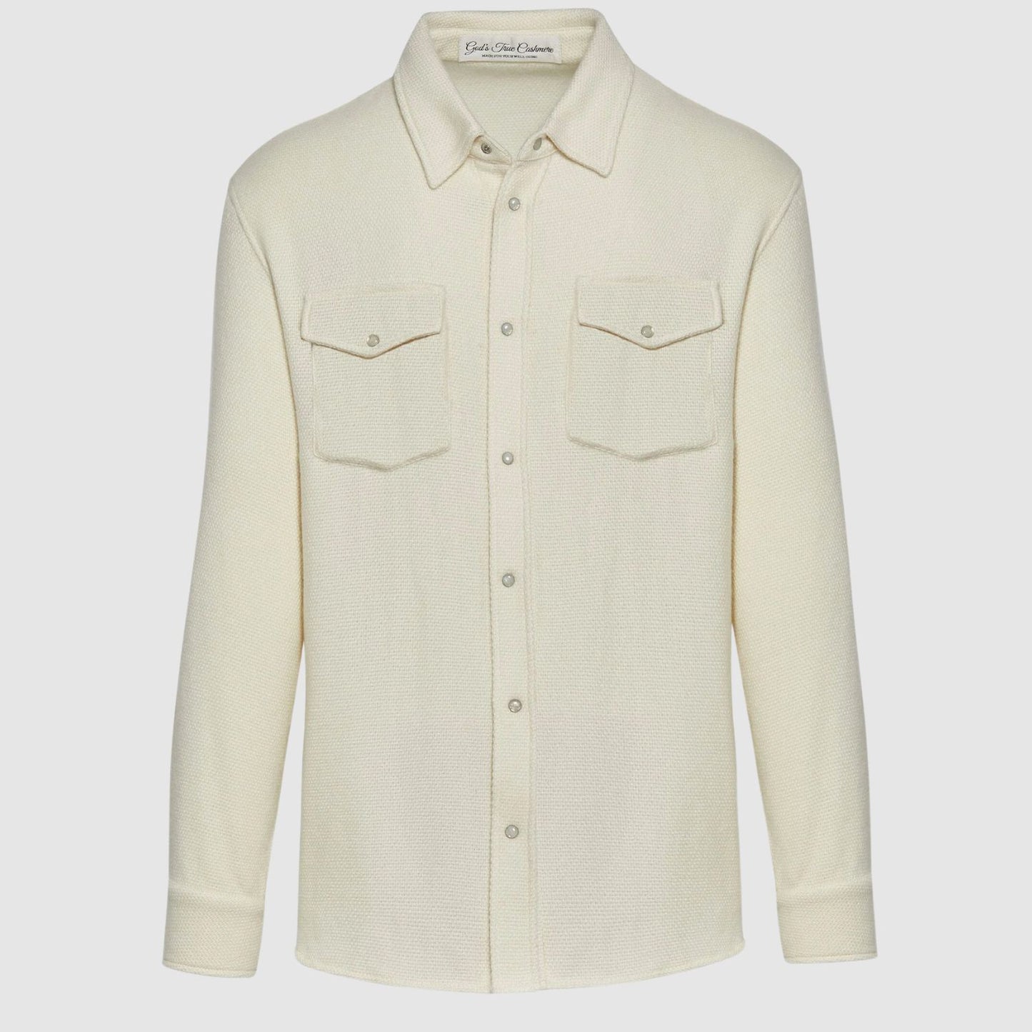 GOD'S TRUE CASHMERE Ivory Cashmere Shirt