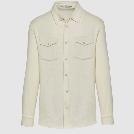 GOD'S TRUE CASHMERE Ivory Cashmere Shirt