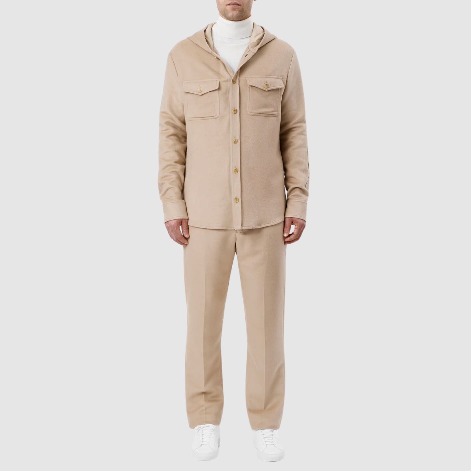 Gabriela Hearst Swift Silk Hooded Shirt Jacket