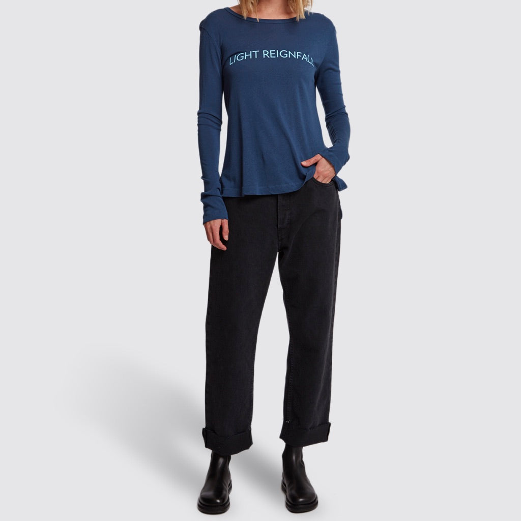 RE:LA James Turrell Long Sleeve Tee in Blue