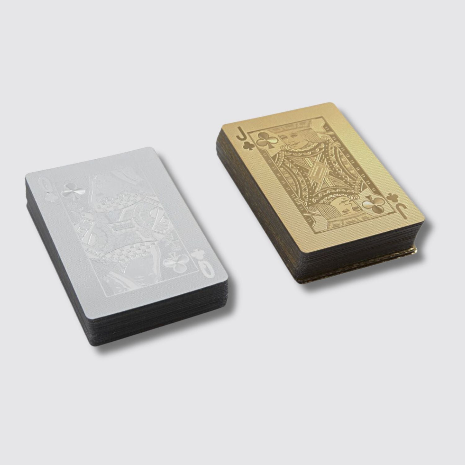 Just One Eye Double Set Gilded Playing Cards With Leather Card Case - Card View
