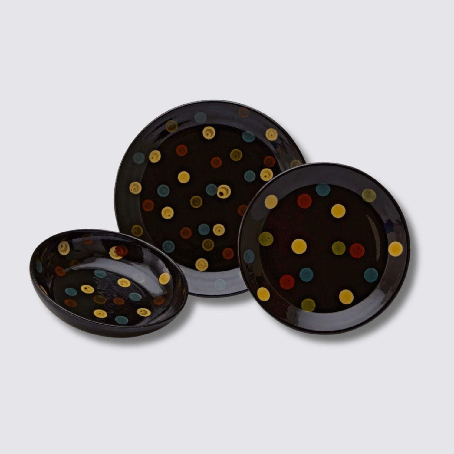 Just One Eye | Jacques Grange Dinnerware Set with Dots - View 1