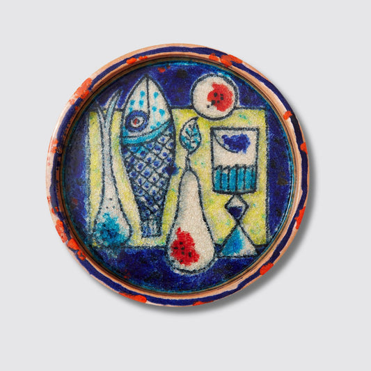 Just One Eye Table Set with Fish - Flat View (Guerrino Tramonti)