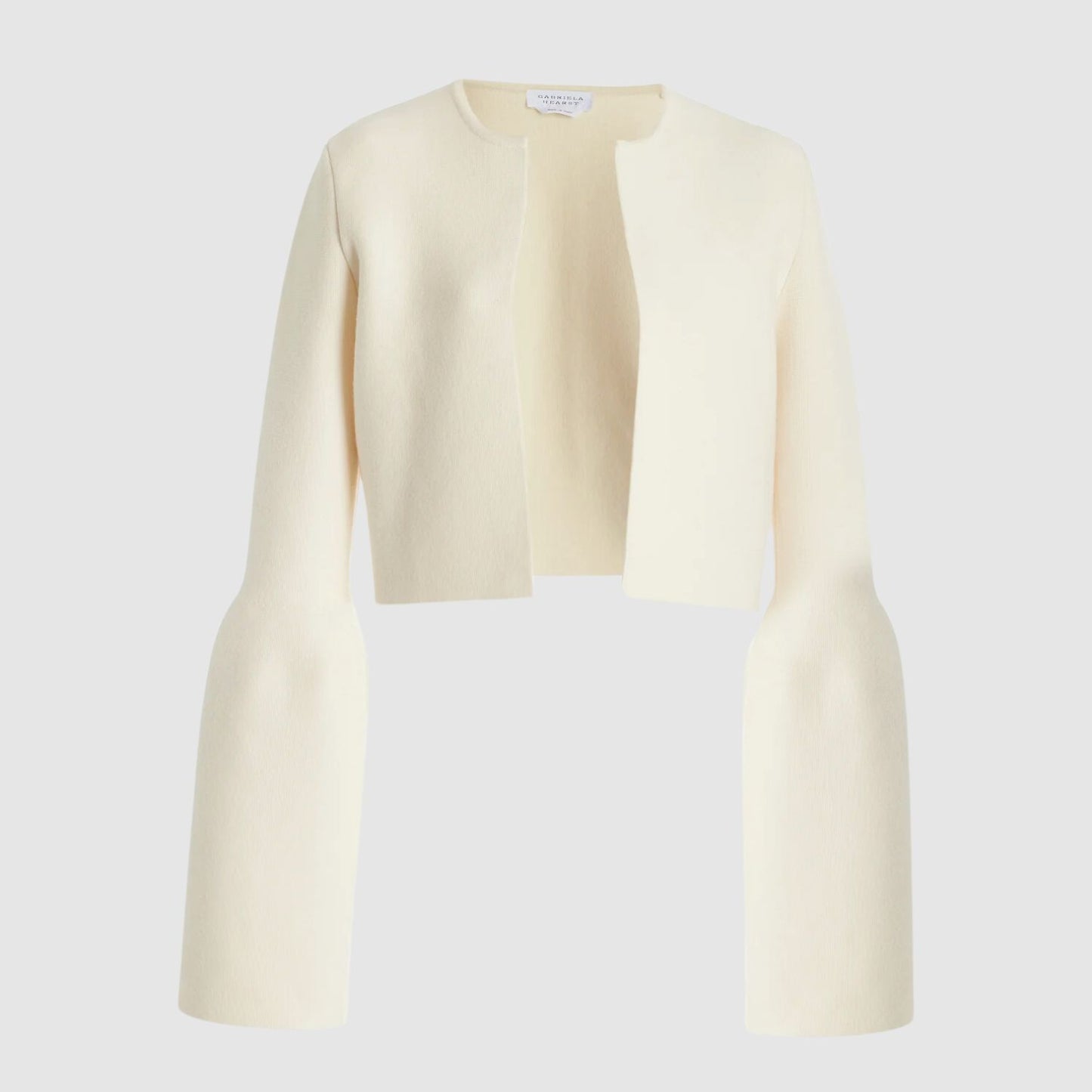 Gabriela Hearst Katlin Knit Jacket in Ivory Merino Wool