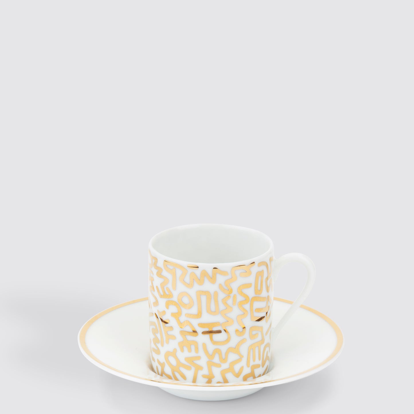 Keith Haring "Gold Pattern" Espresso Set