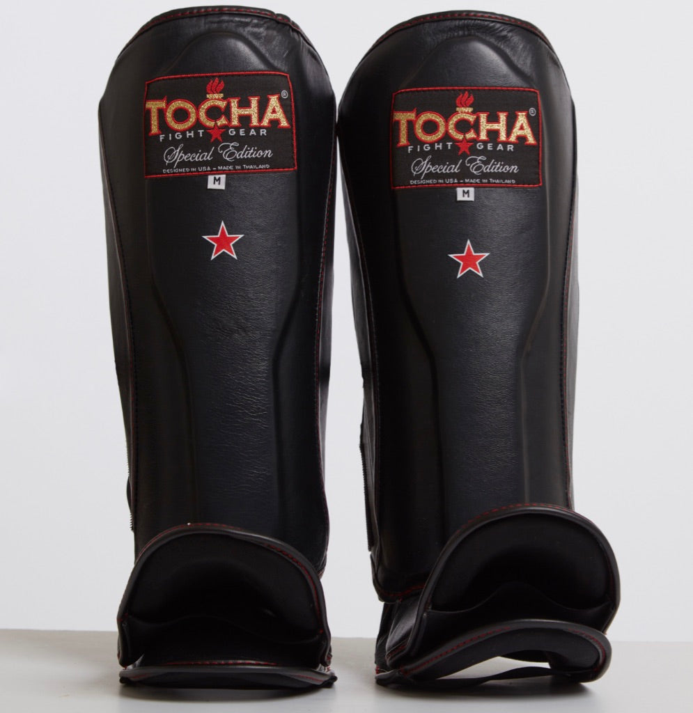 Tocha - Black Muay Thai Shin Guards