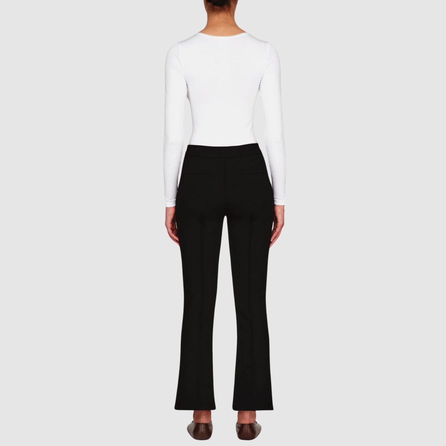 High Sport Kick Pant in Black Cotton