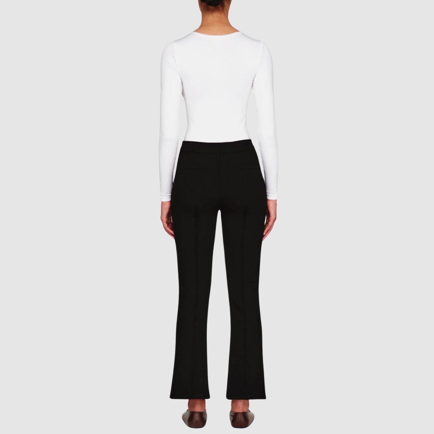 High Sport Kick Pant in Black Cotton