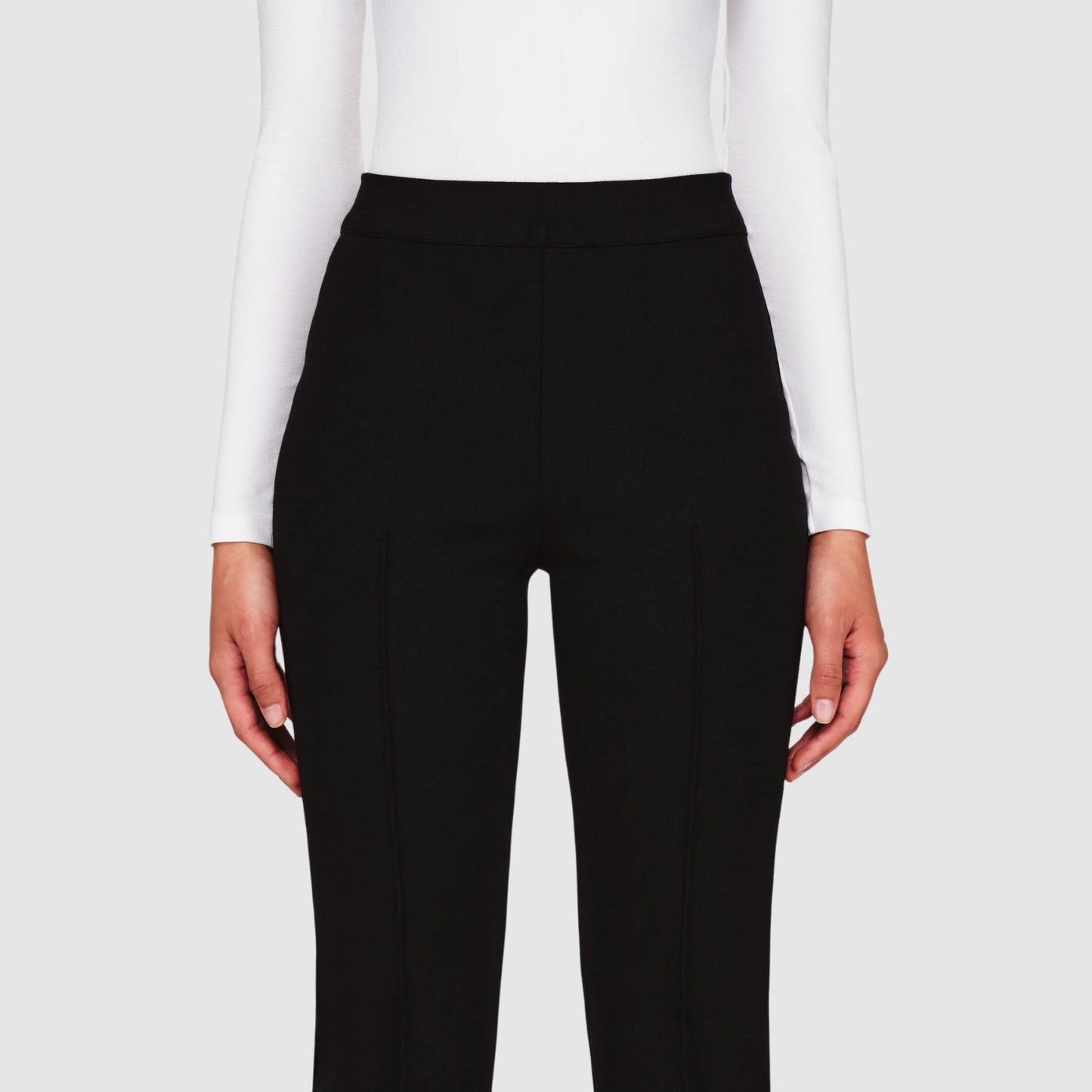 High Sport Kick Pant in Black Cotton