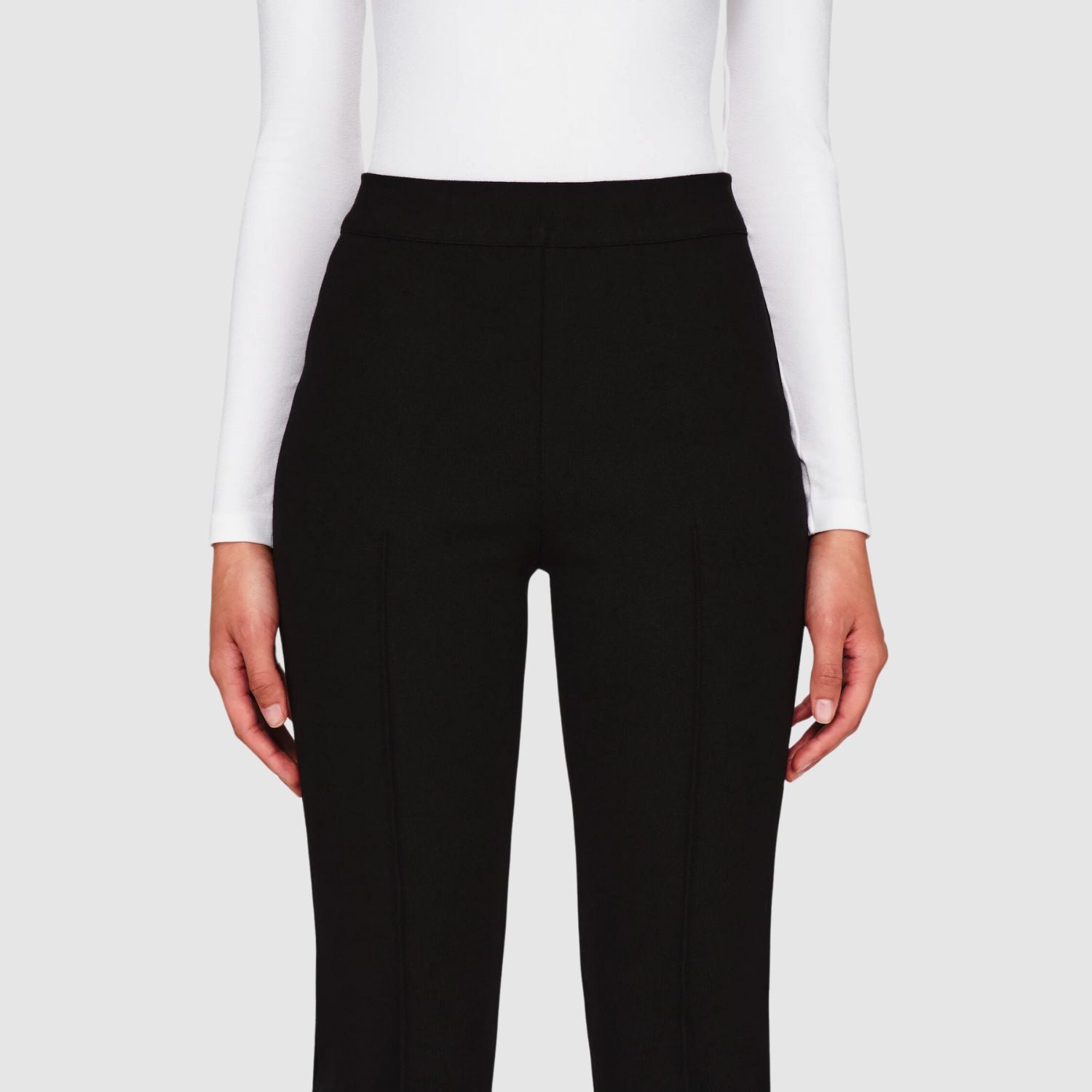 High Sport Kick Pant in Black Cotton