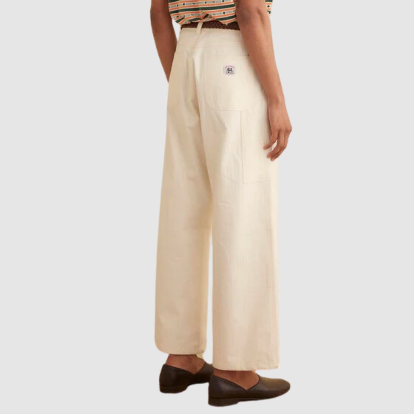 Bode Herringbone Knolly Brook Trousers in White