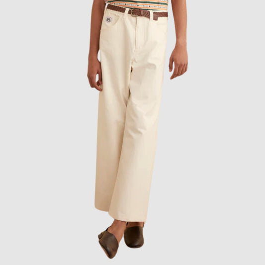 Bode Herringbone Knolly Brook Trousers in White