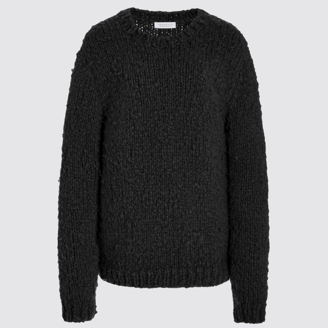 Gabriela Hearst Lawrence Sweater in Oatmeal Front View