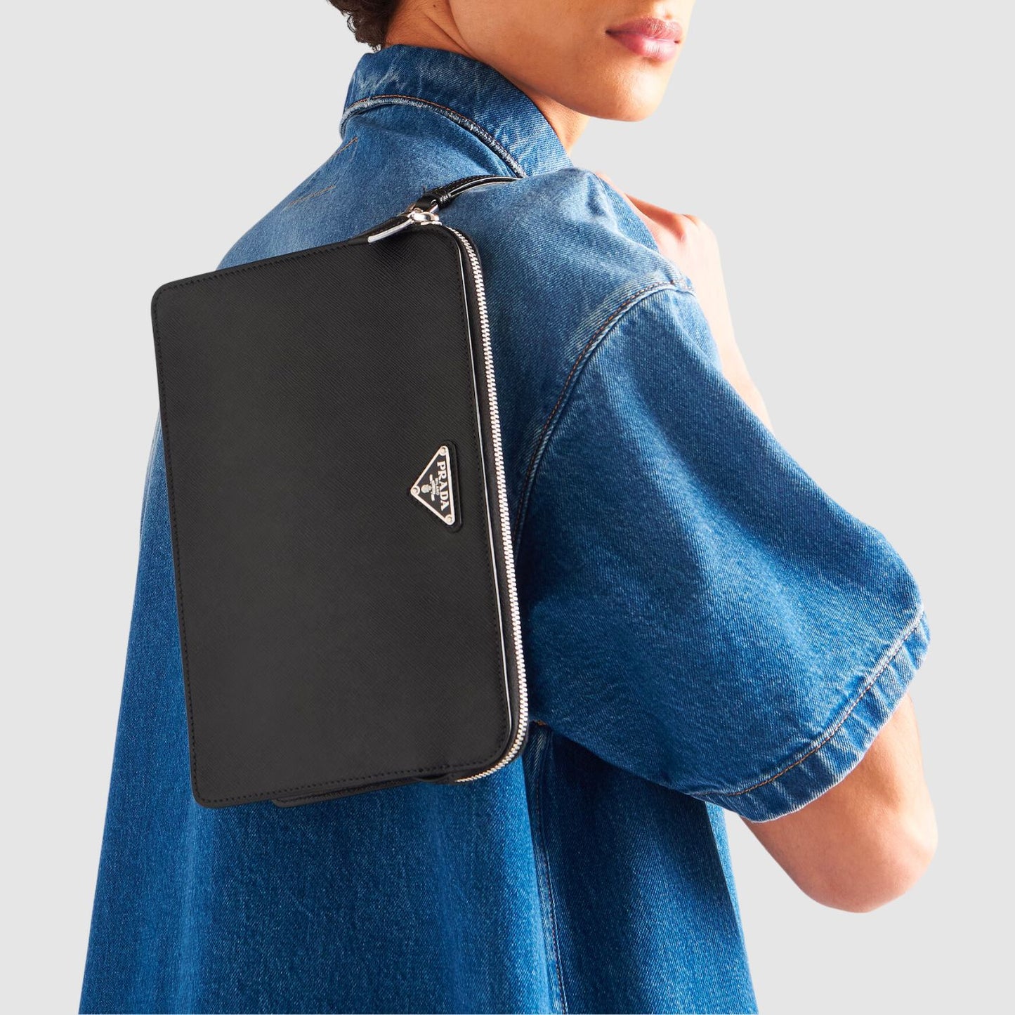 Prada Saffiano leather pouch