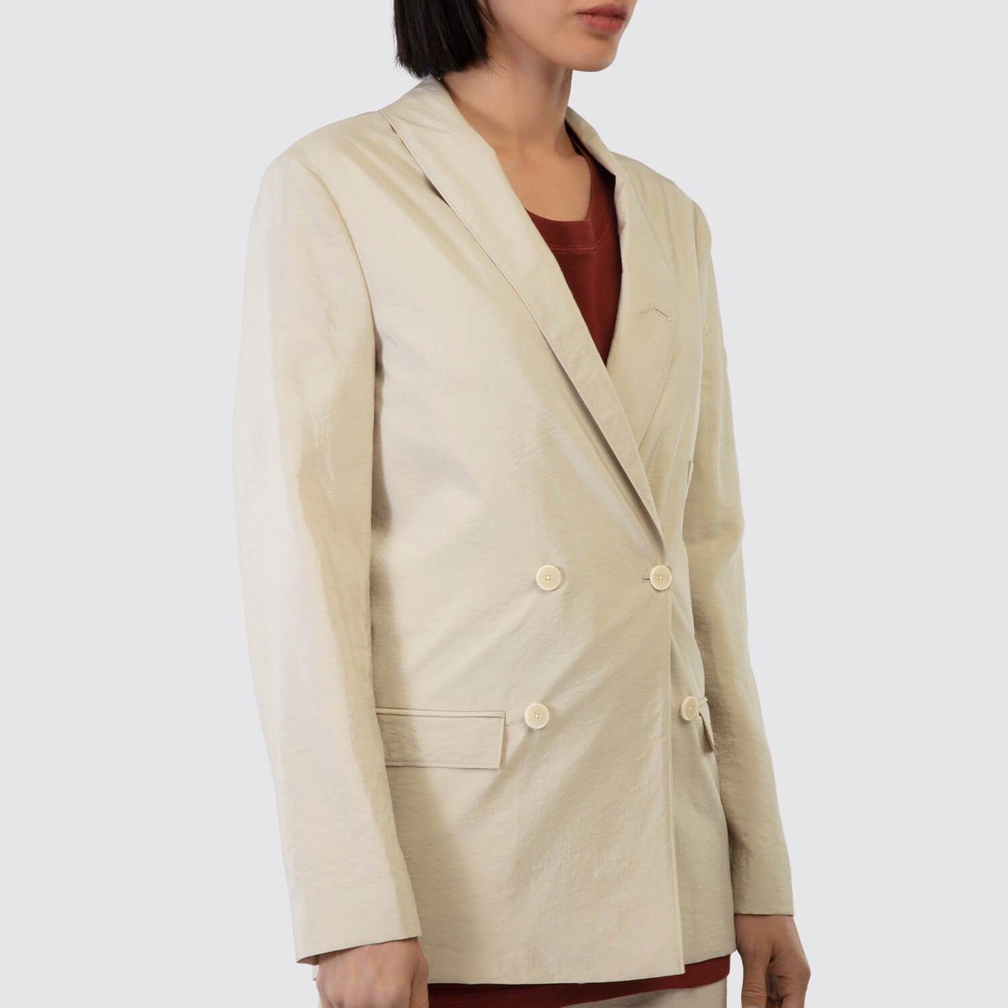 LEMAIRE Belted Double Breasted Jacket