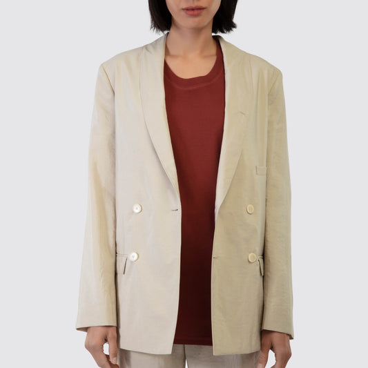 LEMAIRE Belted Double Breasted Jacket