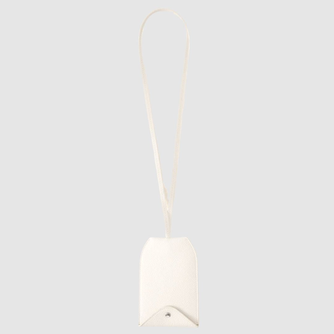 LEMAIRE Envelope Key Ring Pouch in Chalk