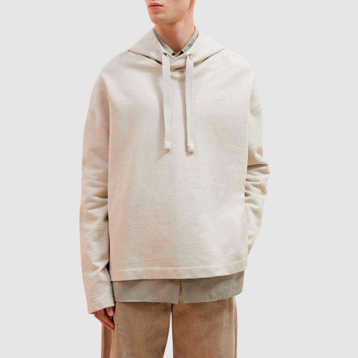 LEMAIRE Minimal Cotton & Linen Hoodie