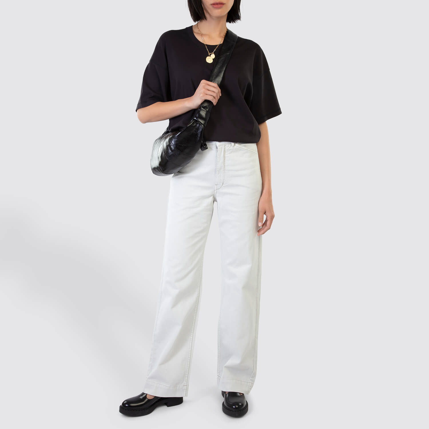 Lemaire Rib T-Shirt in Ink