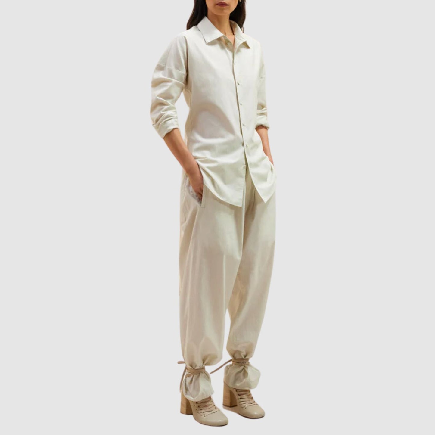 LEMAIRE Fitted Band Collar Shirt